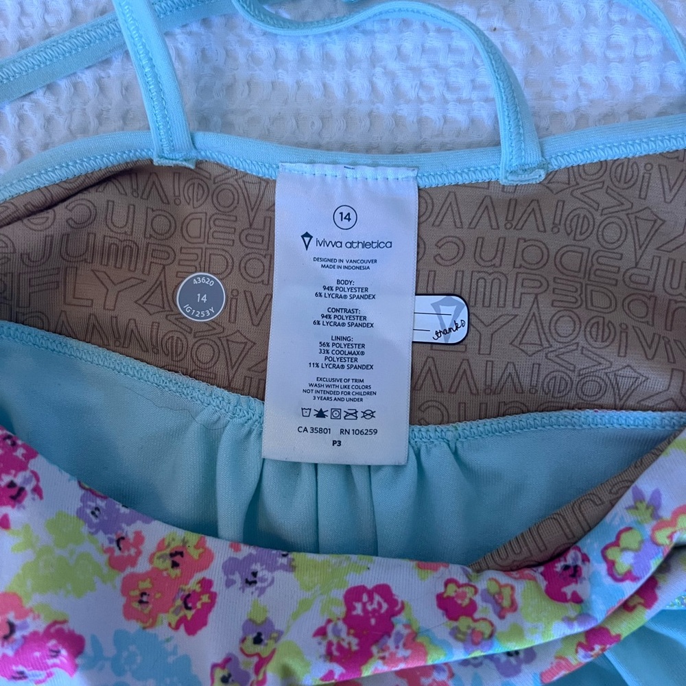 Ivivva Light Blue Racerback Tank Top - Picture 4 of 6